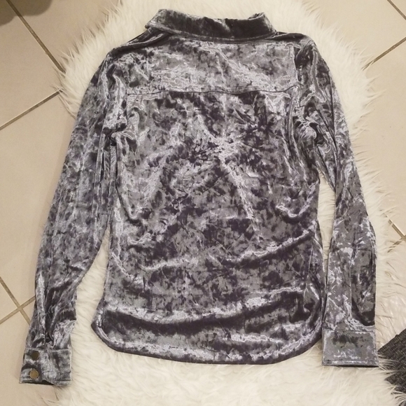 💕SANCTUARY💕 Velvet Button Up Long Sleeve Shirt - Picture 2 of 8